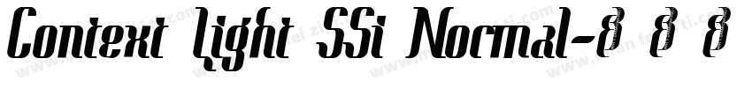 Context Light SSi Normal字体转换